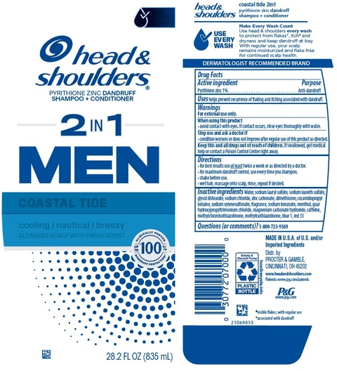 Head and Shoulders 2in1 Men Coastal Tide packaging