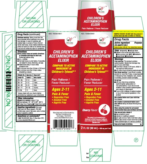 Childrens Acetaminophen Liquid packaging