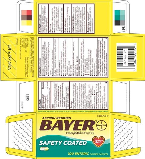 Bayer Aspirin Regimenenteric coated 포장