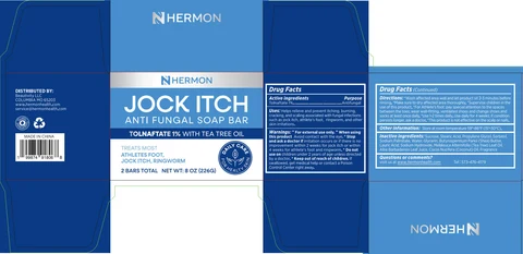 Hermon Jock Itch Antifungal Treatment .Soap. Bar 포장