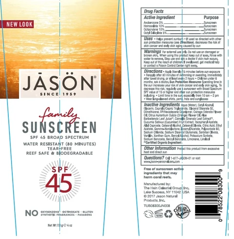 J0830014 Jason Sun Family Sunscreen SPF45 포장