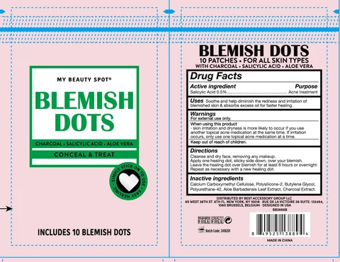 BLEMISH DOTS - CHARCOAL (10 PATCHES) 포장