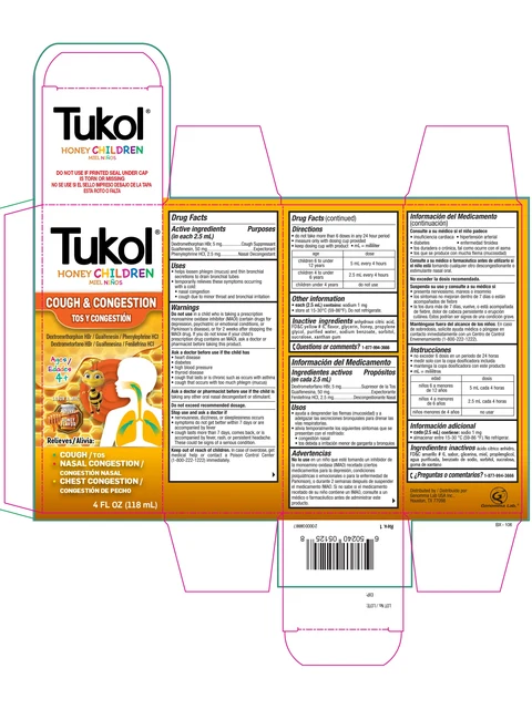 Tukol Honey Children Cough and Congestion 포장