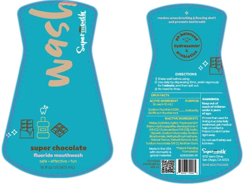 Super Chocolate Fluoride Mouthwash 포장