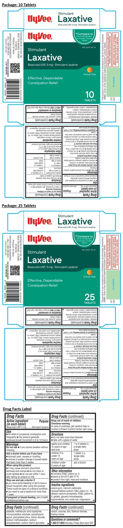 HyVee Stimulant Laxative 포장