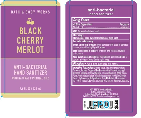 Anti-Bacterial Hand SanitizerBlack Cherry Merlot 포장