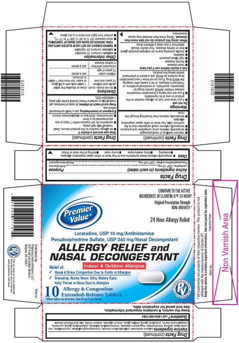 Loratadine and Pseudoephedrine Sulfate packaging