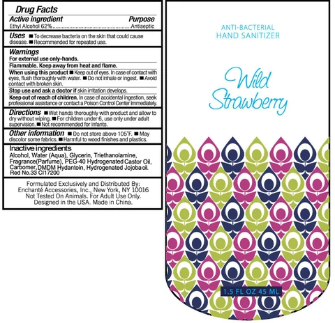 Wild Strawberry Anti-Bacterial Hand Sanitizer packaging