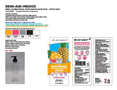 Skin aid medics Antibacterial Citrus Rush Moisturizing packaging