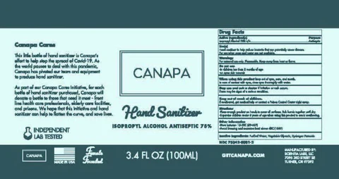 Hand Sanitizer packaging