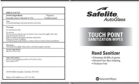 Safelite AutoGlass Touch Point Sanitization Wipes 포장