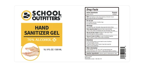 School Outfitters Hand Sanitizer 포장