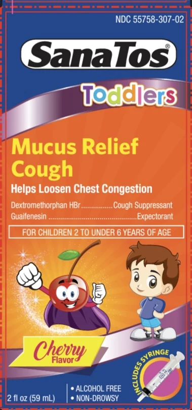 SanaTos Mucus Relief Cold Toddlers 포장