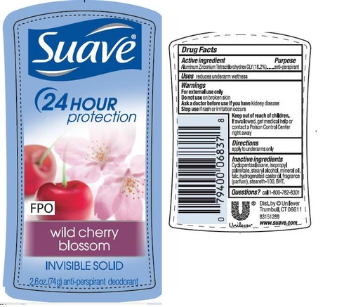 SuaveIS Wild Cherry Blossom Antiperspirant and Deodorant 포장