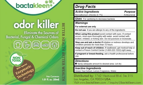 BACTAKLEEN ODOR KILLER 포장