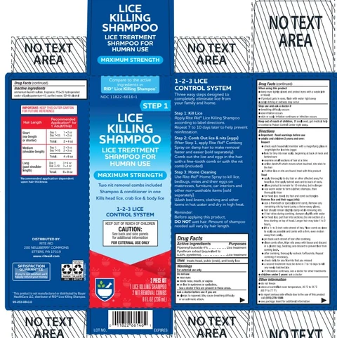 Rite Aid Lice Killing packaging