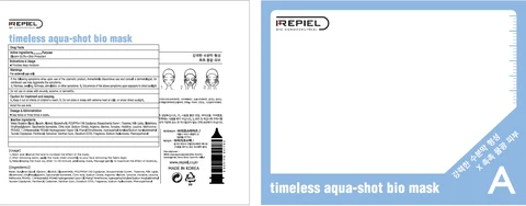 REPIEL TIMELESS AQUA SHOT BIO MASK 포장