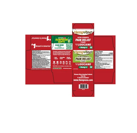 Hempvana Ultra Strength Pain Relief Cream 포장