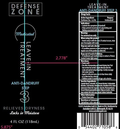 Australian Gold Defense ZoneAnti-dandruff Leave-in Treatment 포장