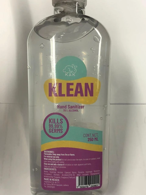 Hand Sanitizer packaging