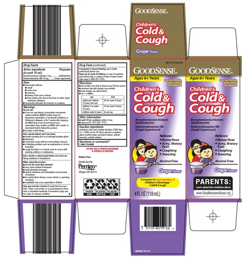 good sense childrens cold cough packaging