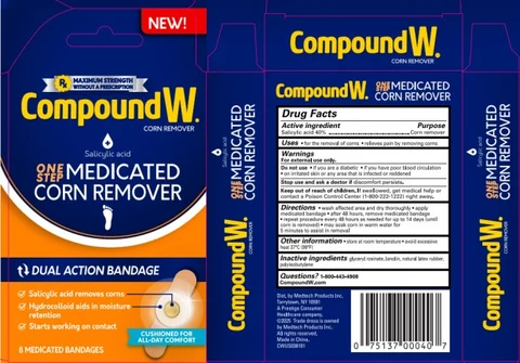 Compound W One Step Medicated Corn Remover 포장