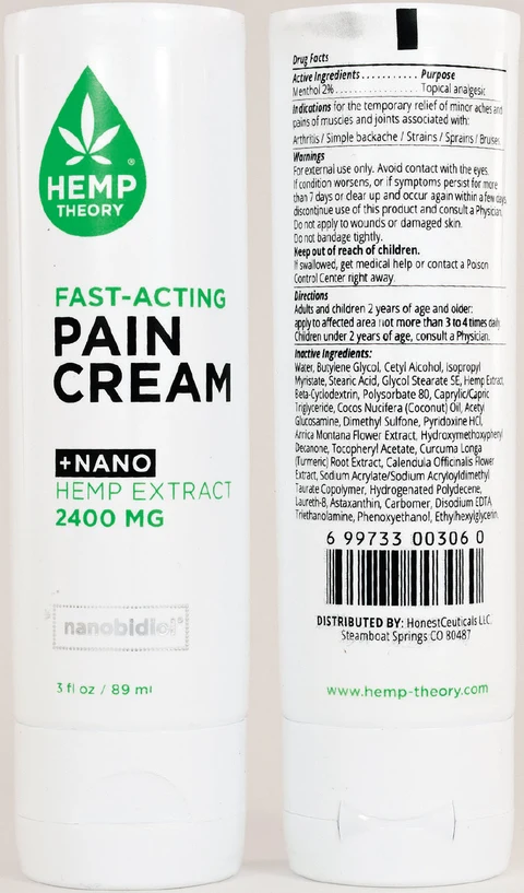 Hemp Theory Fast Acting Pain 포장