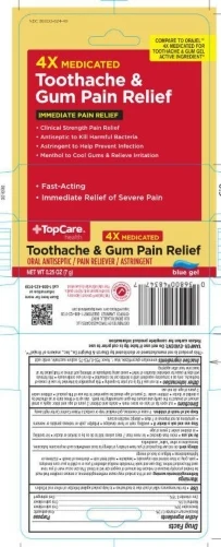 Topco 4x Medicated Toothache and Gum Gel packaging