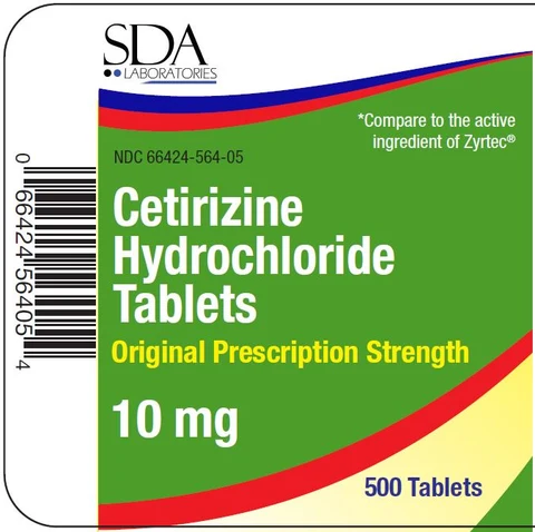 CETIRIZINE HYDROCHLORIDE 10 MG 포장