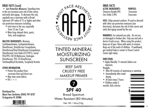 Tinted Mineral Moisturizing Sunscreen packaging