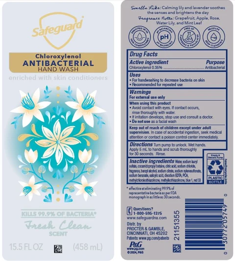 Safeguard Antibacterial Hand WashFresh Clean Scent 포장
