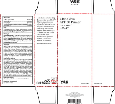 YSE Beauty Skin Glow SPF 30 Primer packaging