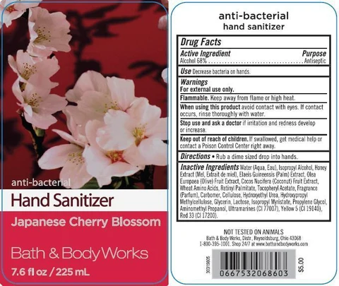 Anti-Bacterial Hand SanitizerJapanese Cherry Blossom 포장