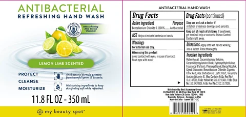 Antibacterial Refreshing Hand Wash Lemon Lime Scented 포장
