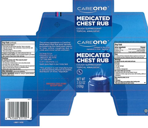 Chest Rub packaging