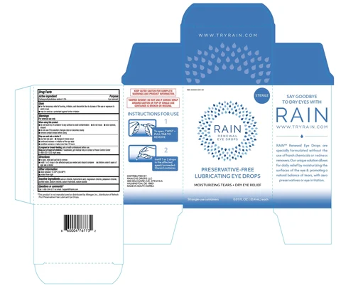 Rain Renewal Eye Drops 포장