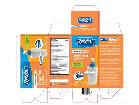 Rexall Sinus Wash SystemSoft Tip Squeeze bottle packaging