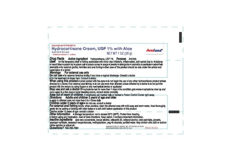 Avedana Hydrocortisone Cream with Aloe 포장