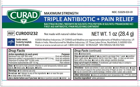 Curad Maximum Strength Triple Antibiotic 포장
