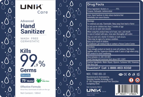 Hand Sanitizer packaging