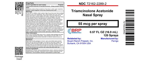 Triamcinolone Acetonide Nasal packaging