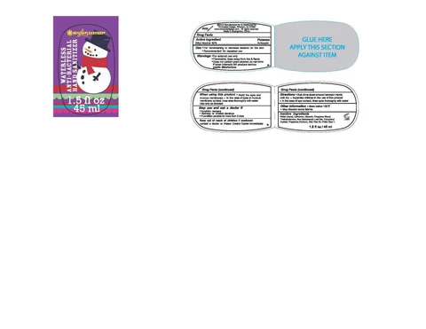 Waterless Anti-Bacterial Hand Cleanser packaging