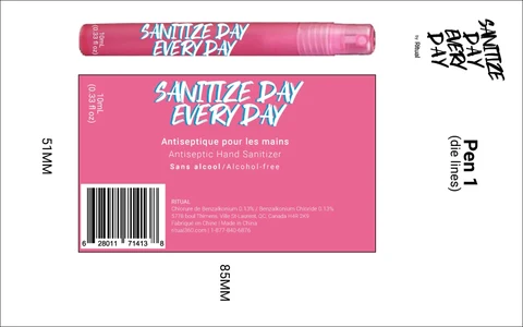 Ritual Antiseptic Hand Sanitizer packaging
