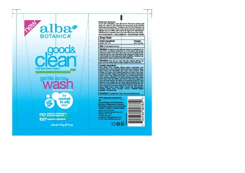 Alba Good and Clean Gentle Acne Wash 포장