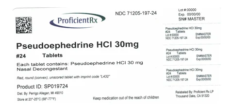 pseudoephedrine hydrochloride 포장