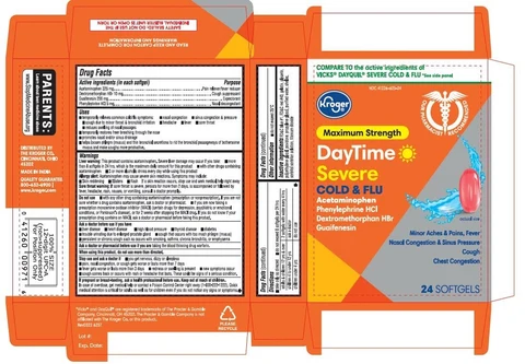 DAYTIME SEVERE COLD AND FLU 포장