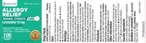 Loratadine packaging