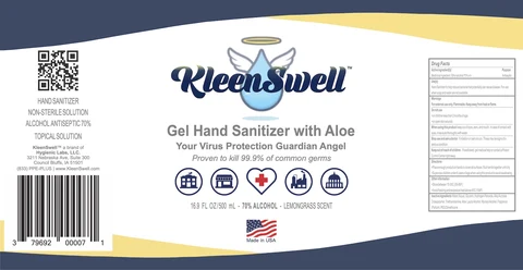 500mL Gel Hand Sanitizer Label