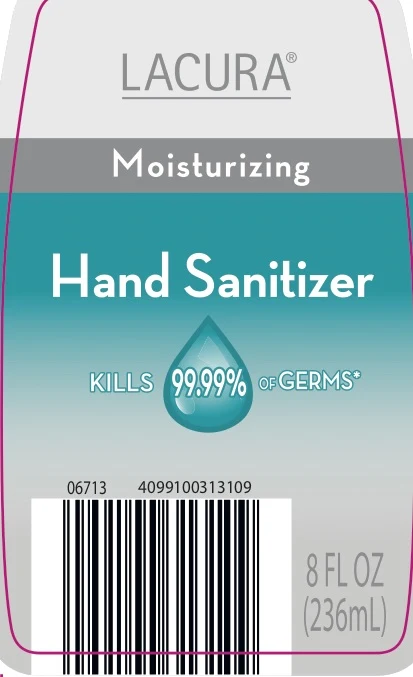 Lacura Moisturizing Hand Sanitizer packaging