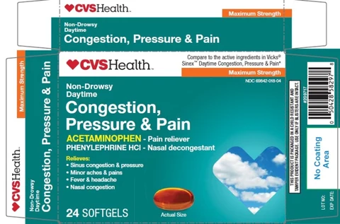 Daytime Congestion Pressure and Pain 포장